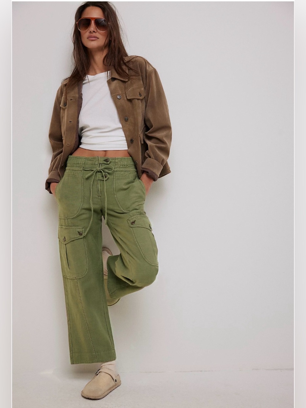 We The Free Park Ave Pull-On Cargo pants size M in color Adventurer - Picture 1 of 9